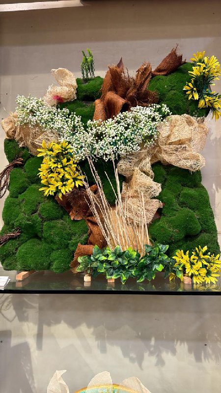 2.5ft Moss Wooden Backdrop